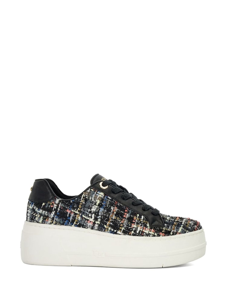 Dune London Natural Episode 2 Flatform Lace Up Trainers - Image 1 of 6 Dune London Natural Episode 2 Flatform Lace Up Trainers - Image 1 of 6