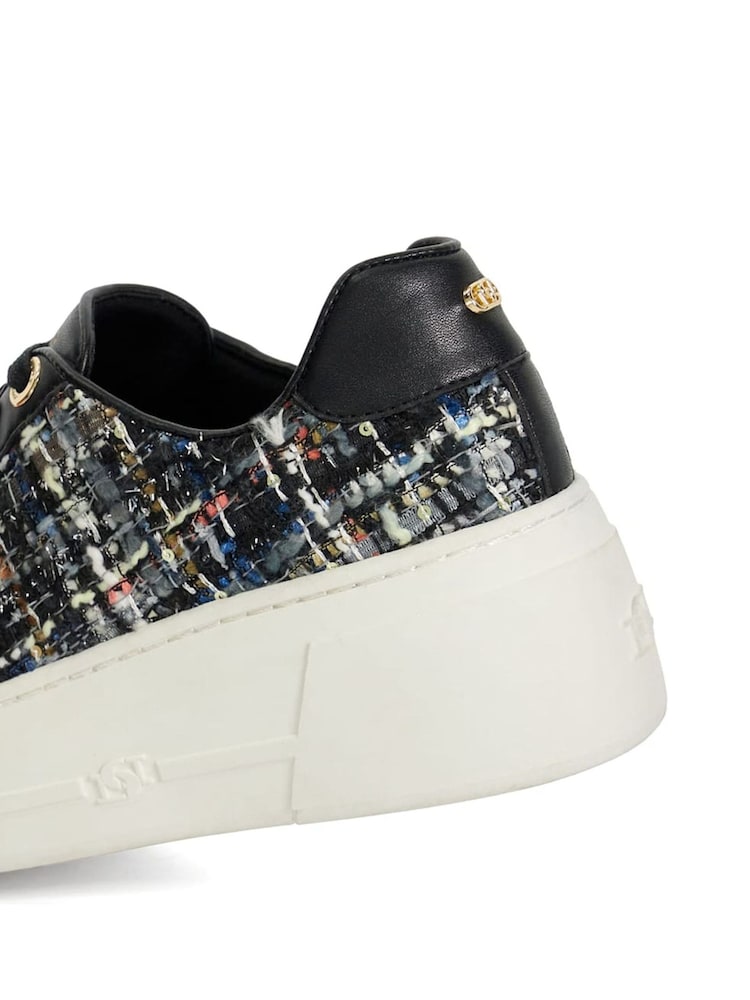 Dune London Natural Episode 2 Flatform Lace Up Trainers - Image 6 of 6