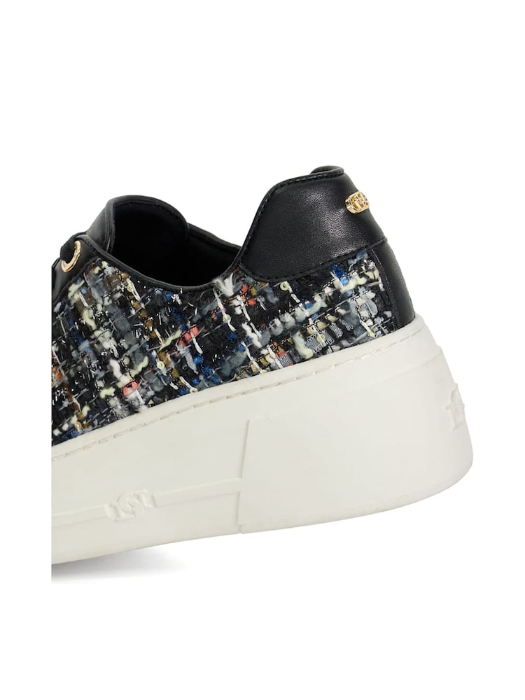Dune London Natural Episode 2 Flatform Lace Up Trainers - Image 6 of 6