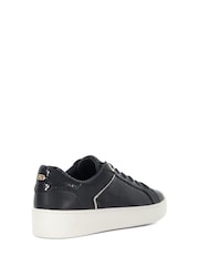 Dune London Black Elli Material Mix Cupsole Trainers - Image 4 of 6