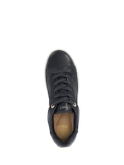 Dune London Black Elli Material Mix Cupsole Trainers - Image 5 of 6