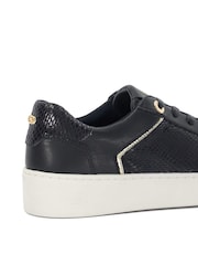 Dune London Black Elli Material Mix Cupsole Trainers - Image 6 of 6