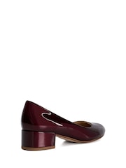 Dune London Red Bracket Low Heel Comfort Court Shoes - Image 4 of 6