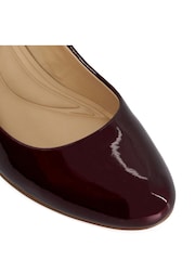 Dune London Red Bracket Low Heel Comfort Court Shoes - Image 6 of 6