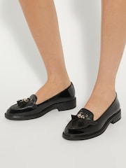 črna - Dune London Grape Branded Tassel Trim mokasini - Slika 1 iz 6