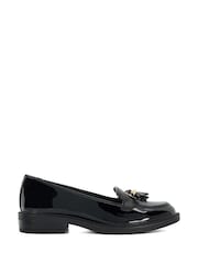 črna - Dune London Grape Branded Tassel Trim mokasini - Slika 2 iz 6