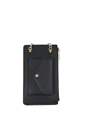 Dune London Black Samely Debossed Logo Phone Cross-Body Bag - Image 3 of 5
