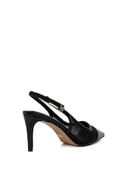 Dune London Black Closed Reptile Buckle Slingback Sandals - Image 4 of 6