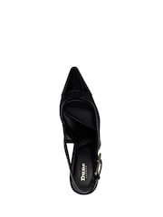 Dune London Black Closed Reptile Buckle Slingback Sandals - Image 5 of 6