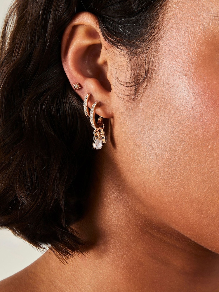 Accessorize White Celestial Sparkle Earrings 12 Pack - Image 2 of 3