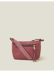 Accessorize Purple Mini Zip Cross-Body Bag - Image 1 of 5
