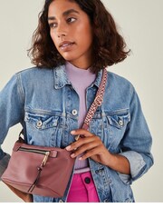 Accessorize Purple Mini Zip Cross-Body Bag - Image 5 of 5
