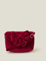 Angels By Accessorize Red Girls Bow Shoulder Bag - Image 1 of 2