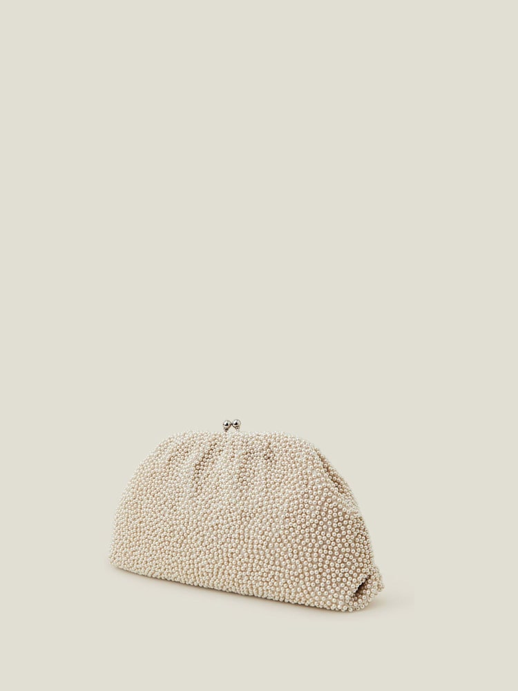 Bolso estilo cartera con perlas adornadas en forma de nube de Accessorize - Imagen 3 de 3 Bolso estilo cartera con perlas adornadas en forma de nube de Accessorize - Imagen 3 de 3