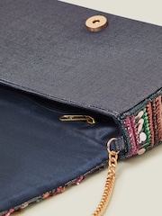Accessorize Black Sequin Embellished Clutch Bag - Image 2 of 3