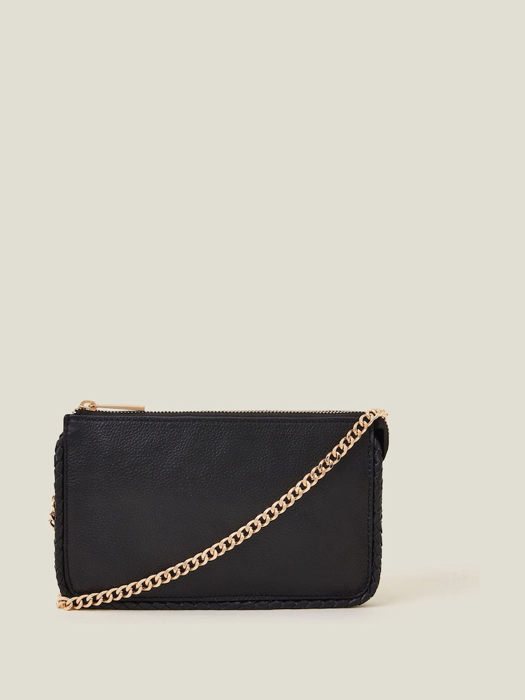 Accessorize Small Braid Leather Cross-Body Bag - Bild 1 von 3