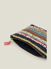 Accessorize Blue Sequin Embellished Pouch - Image 2 of 2