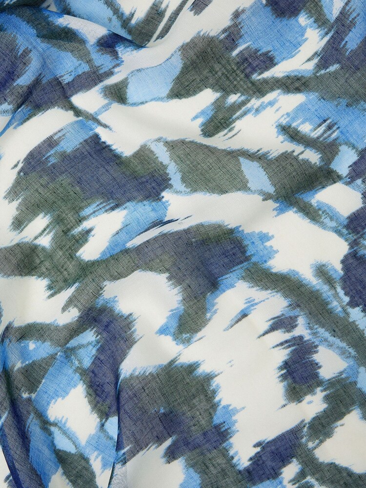 Accessorize Black Blurred Meadow Print Scarf - Image 3 of 3 Accessorize Black Blurred Meadow Print Scarf - Image 3 of 3