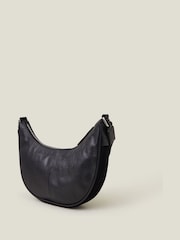 Accessorize Black Leather Sling Crossbody Bag - Image 2 of 4