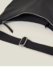 Accessorize Black Leather Sling Crossbody Bag - Image 3 of 4