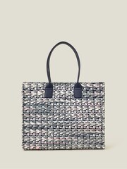 Accessorize Black Large Woven Shoulder Bag - Image 2 of 3
