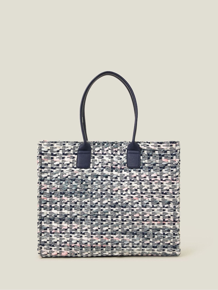 Accessorize Black Large Woven Shoulder Bag - Image 2 of 3