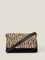 Accessorize Animal Print Small Leather Crossbody Bag - Image 2 of 4