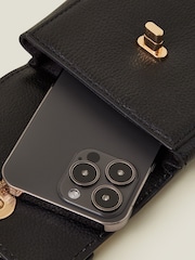 Accessorize Usnjena torbica za telefon Twist Lock - Slika 3 iz 4