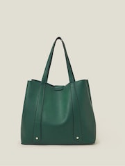 Accessorize Green Soft Faux Leather Shoulder Bag - Image 2 of 3