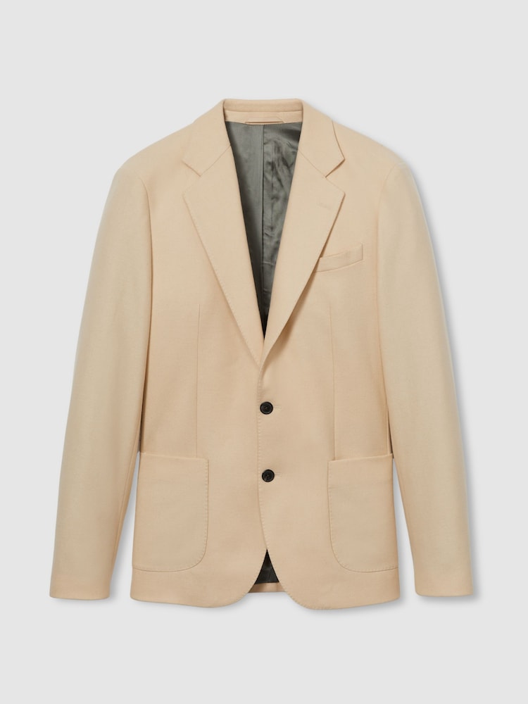 Reiss Stone Charley Atelier Single-Breasted Blazer in Wool-Blend Twill - Image 2 of 8