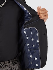 Twisted Tailor Croială slim fit Ferbane Metalic Leopard Imprimeu Negru Jachetă - Image 5 of 5
