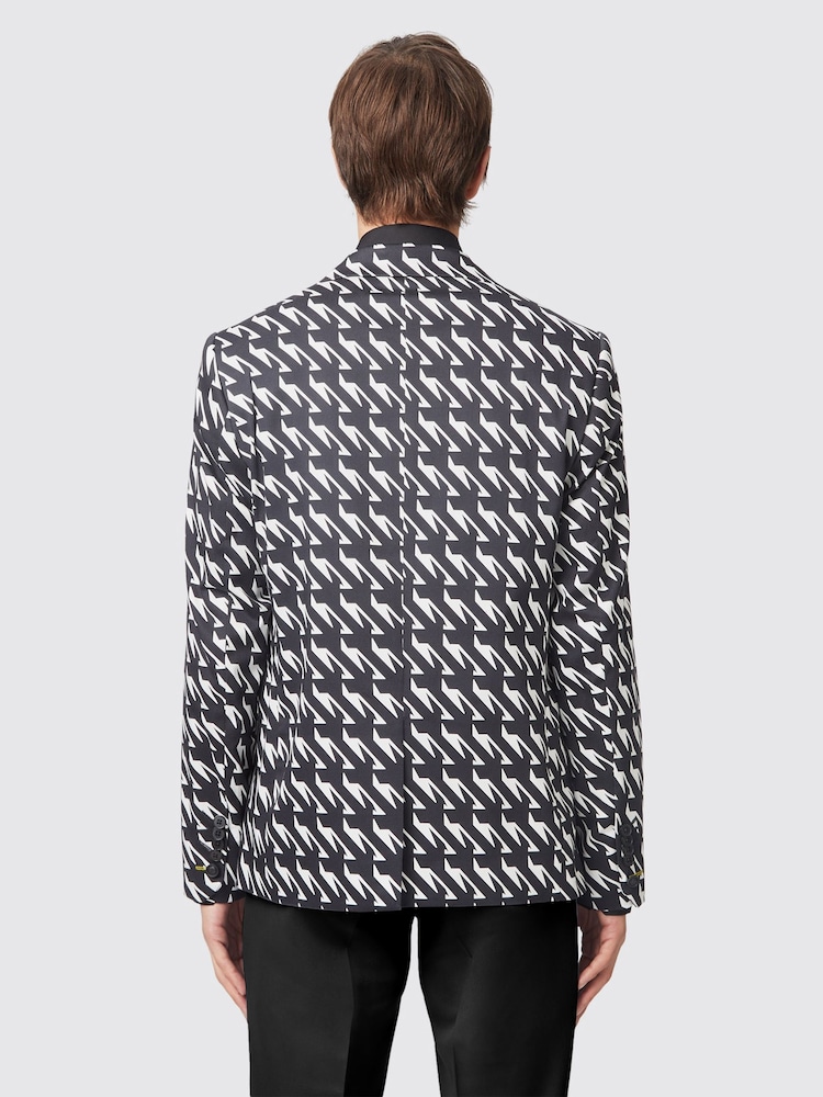 Twisted Tailor Black Slim Fit Munro Cotton Jacket - Image 2 of 4