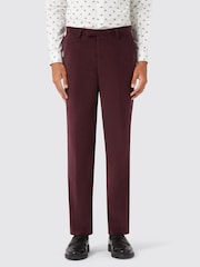 Twisted Tailor Red Slim Fit Dunmore Wine Corduroy Trousers - Image 1 of 4