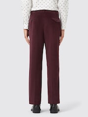 Twisted Tailor Red Slim Fit Dunmore Wine Corduroy Trousers - Image 2 of 4