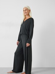 Hush Grey Elmir Henley Jersey Pyjamas - Image 2 of 5