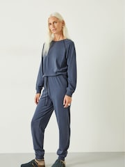 Hush Blue Joelle Crew Jersey Pyjamas - Image 1 of 5
