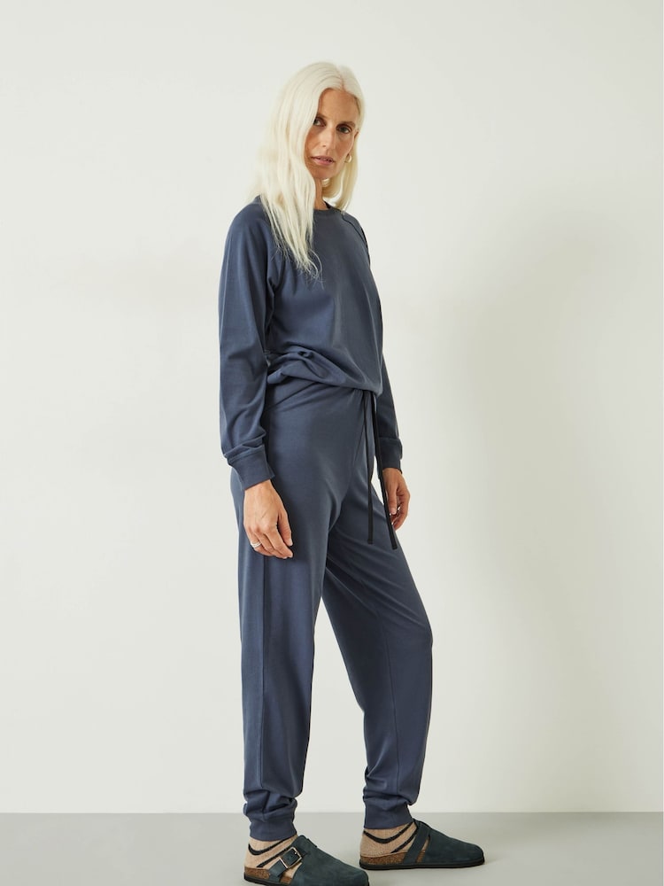 Hush Blue Joelle Crew Jersey Pyjamas - Image 2 of 5