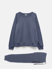Hush Blue Joelle Crew Jersey Pyjamas - Image 5 of 5