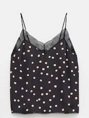 Hush Black Alessandra Lace Detail Cami - Image 2 of 2