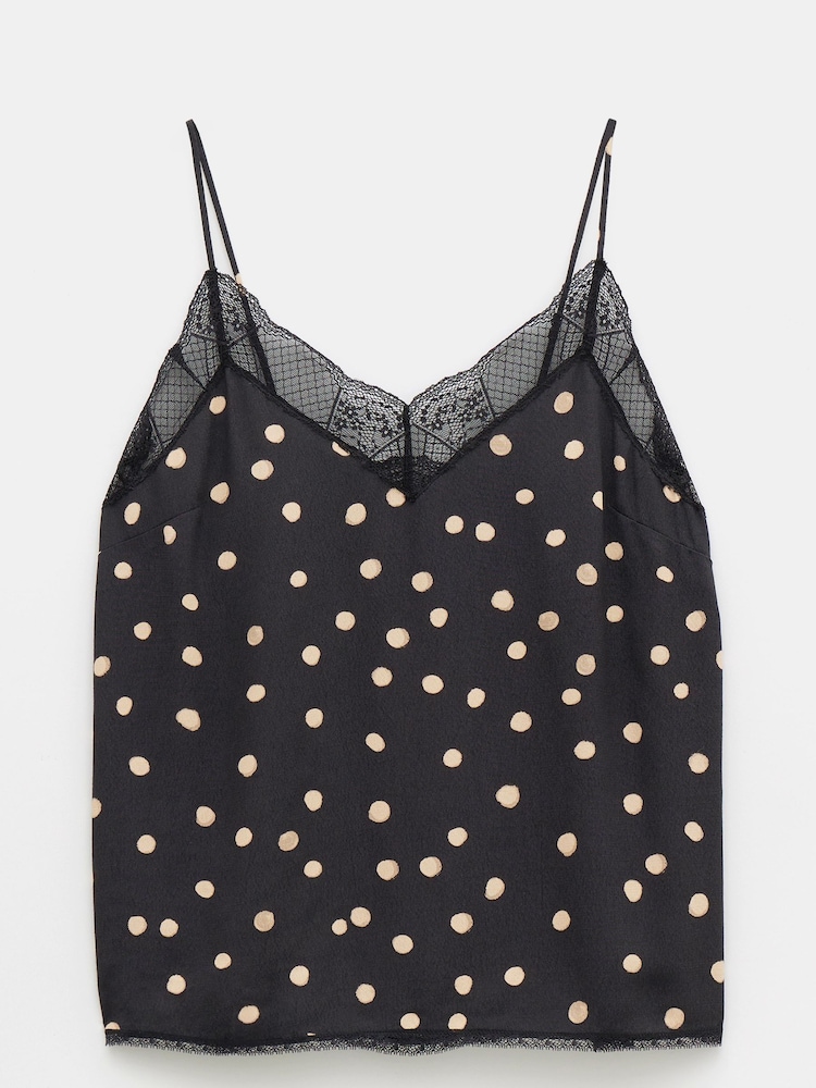Hush Black Alessandra Lace Detail Cami - Image 2 of 2