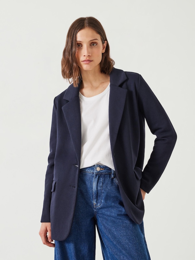Hush Blue Emery Jersey Blazer - Image 6 of 6 Hush Blue Emery Jersey Blazer - Image 6 of 6