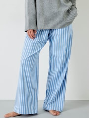 Hush Blue Amita Brushed Cotton Blend Pyjamas Trousers - Image 1 of 5