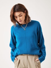 Hush Blue Saphira Cashmere Jumper - Image 1 of 4