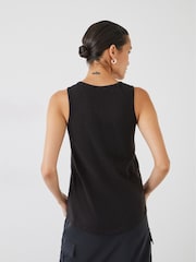 Hush Black Cotton Slub Tank Top - Image 3 of 4