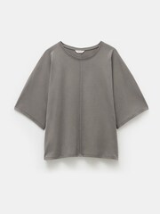 Hush Grey Tamara 100% Cotton Relaxed T-Shirt - Image 5 of 5