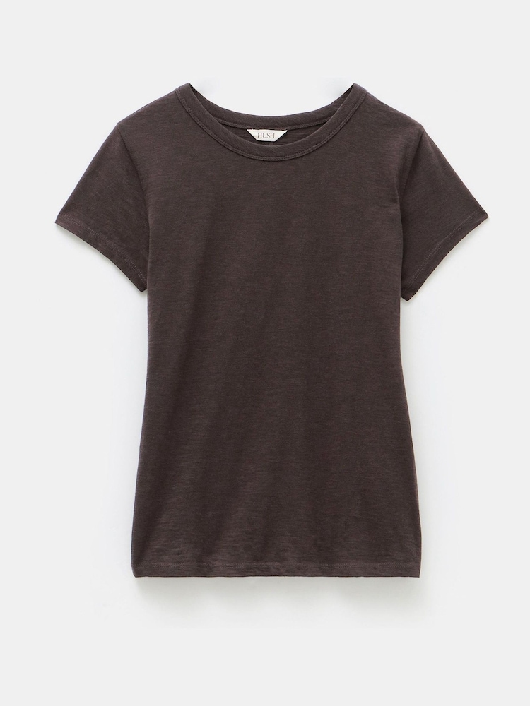Hush Brown Slim Fit Crew T-Shirt - Image 5 of 5