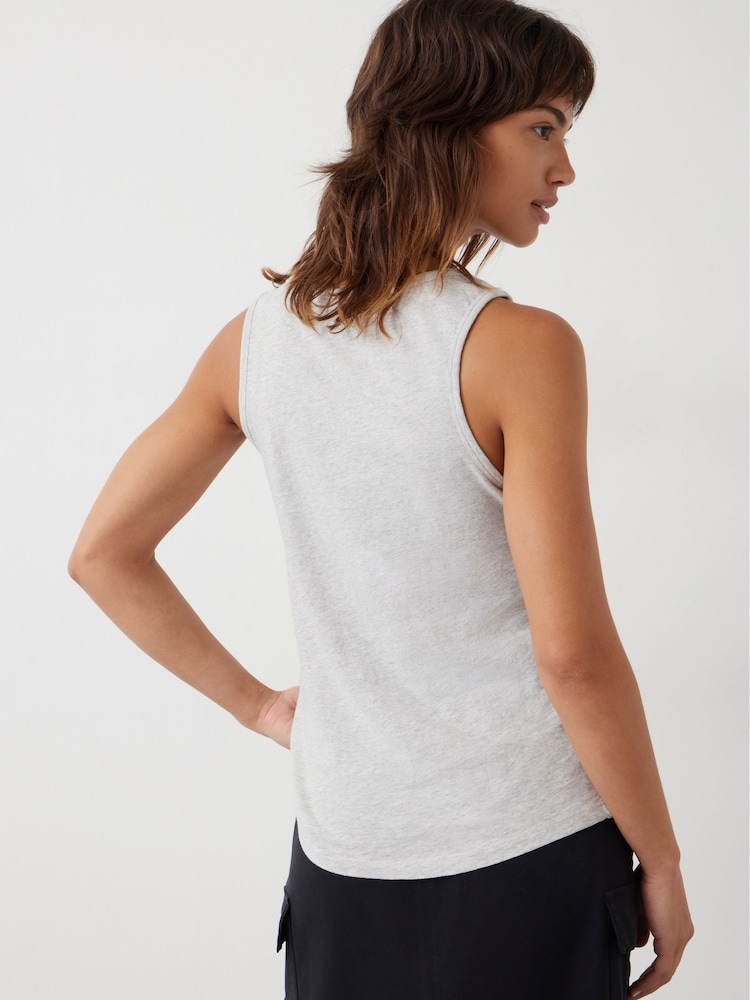 Hush Grey Cotton Slub Tank Top - Image 2 of 4