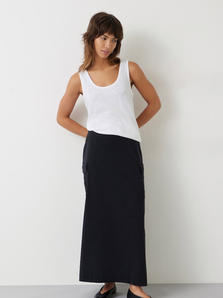 Hush Grey Cotton Slub Tank Top - Image 3 of 4