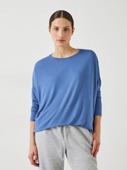 Hush Blue Gillian Wide Jersey Top - Image 1 of 5