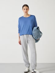 Hush Blue Gillian Wide Jersey Top - Image 2 of 5